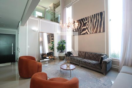 Sala de casa de condomínio para alugar com 3 quartos, 350m² em Nova Uberlândia, Uberlândia