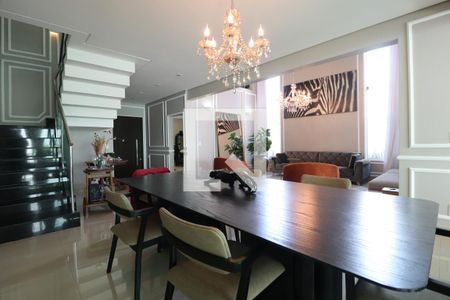 Sala de Jantar de casa de condomínio para alugar com 3 quartos, 350m² em Nova Uberlândia, Uberlândia