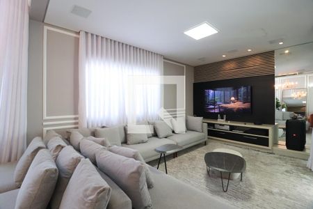 Sala de TV de casa de condomínio para alugar com 3 quartos, 350m² em Nova Uberlândia, Uberlândia
