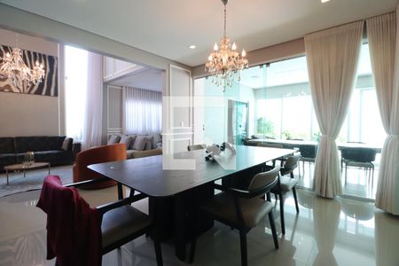 Sala de Jantar de casa de condomínio para alugar com 3 quartos, 350m² em Nova Uberlândia, Uberlândia