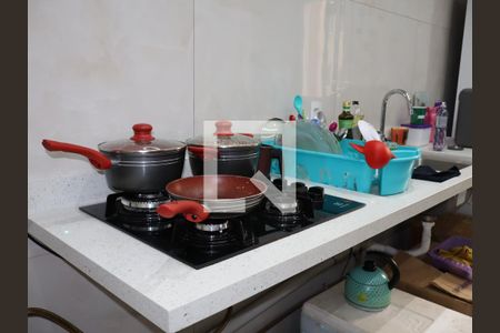 Cozinha de apartamento para alugar com 1 quarto, 32m² em Vila Ivone, São Paulo