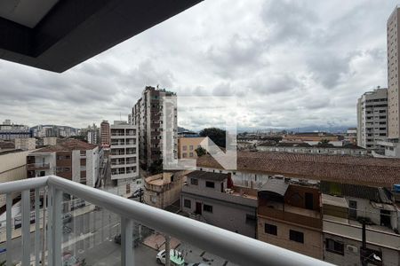 Varanda da Sala de apartamento para alugar com 1 quarto, 38m² em Macuco, Santos