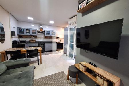 Sala de apartamento à venda com 2 quartos, 56m² em Vila Floresta, Santo André