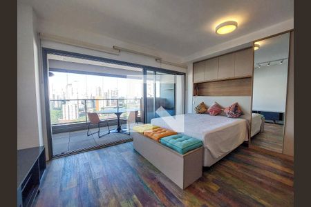 Studio de apartamento para alugar com 1 quarto, 41m² em Brooklim Paulista, São Paulo