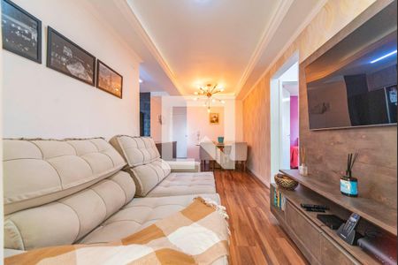 Sala de apartamento à venda com 2 quartos, 60m² em Vila Alzira, Santo André