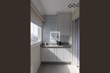 Sala/Cozinha/Área de Serviço  de apartamento à venda com 2 quartos, 52m² em Chácara Cruzeiro do Sul, São Paulo