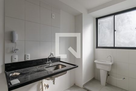 Cozinha e Área de Serviço de kitnet/studio à venda com 2 quartos, 39m² em Vila Olímpia, São Paulo