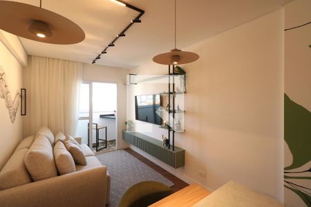 Sala de apartamento para alugar com 1 quarto, 44m² em Santa Paula, São Caetano do Sul