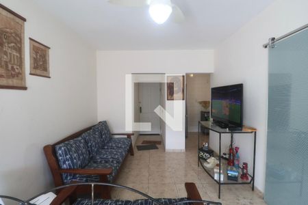 Sala de apartamento para alugar com 2 quartos, 62m² em Jardim Tres Marias, Guarujá