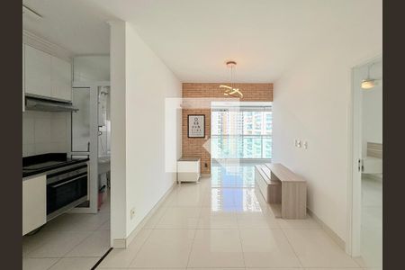 Sala  de apartamento à venda com 1 quarto, 49m² em Campo Belo, São Paulo