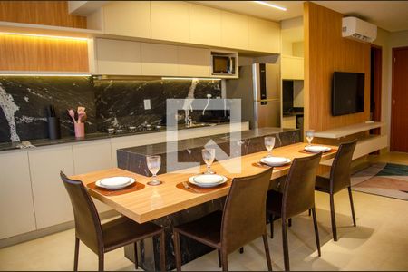 Sala de Jantar de apartamento para alugar com 2 quartos, 75m² em Setor Pedro Ludovico, Goiânia