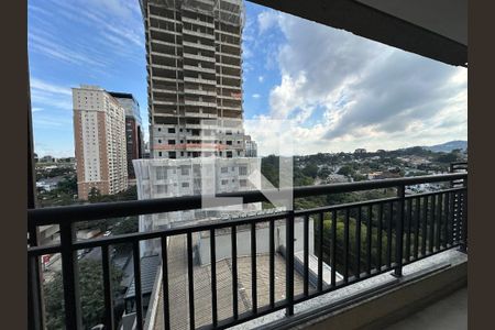 Varanda da Sala de apartamento para alugar com 1 quarto, 43m² em Empresarial 18 do Forte, Barueri