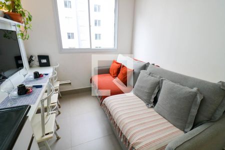 Sala / Cozinha de apartamento à venda com 1 quarto, 25m² em Santo Amaro, São Paulo