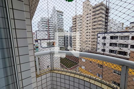 Varanda da Sala de apartamento para alugar com 1 quarto, 50m² em Guilhermina, Praia Grande