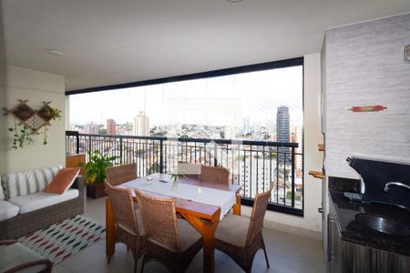 Varanda gourmet de apartamento à venda com 3 quartos, 120m² em Vila Prudente, São Paulo