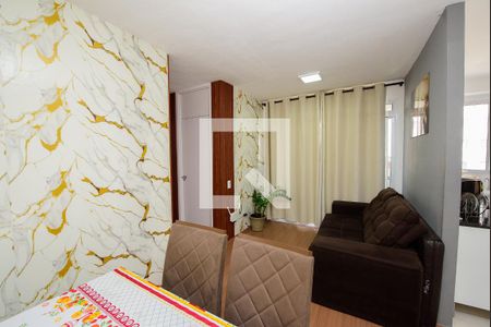 Sala de apartamento à venda com 2 quartos, 60m² em Jardim Riacho das Pedras, Contagem