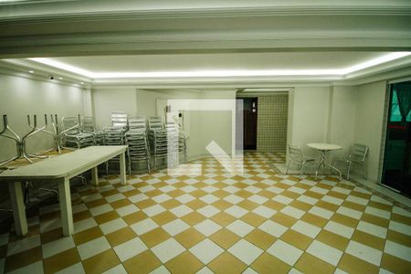 Área comum - Salão de festas de apartamento para alugar com 3 quartos, 117m² em Vila Tupi, Praia Grande