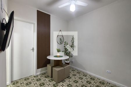 Sala de apartamento para alugar com 1 quarto, 45m² em Nova Mirim, Praia Grande