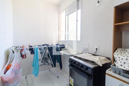Cozinha de apartamento para alugar com 2 quartos, 42m² em Campo Novo, Porto Alegre