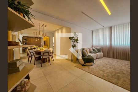 Sala de apartamento para alugar com 3 quartos, 93m² em Paquetá, Belo Horizonte