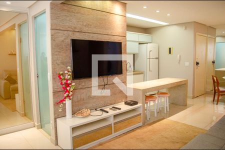 Sala de apartamento à venda com 2 quartos, 55m² em Jardim Goiás, Goiânia