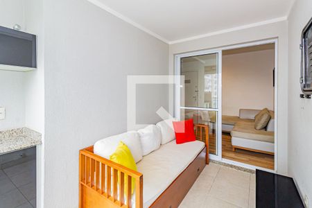 Varanda de apartamento para alugar com 1 quarto, 45m² em Santo Amaro, São Paulo