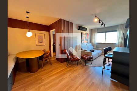 Sala de apartamento à venda com 1 quarto, 43m² em Chácara das Pedras, Porto Alegre