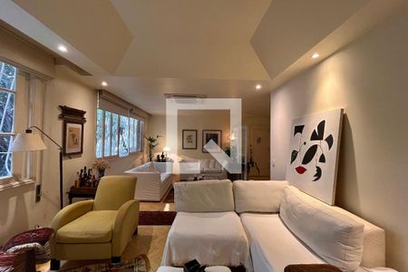 Sala  de apartamento à venda com 3 quartos, 121m² em Leblon, Rio de Janeiro