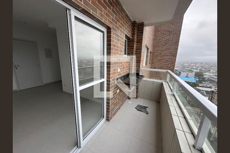 Varanda da Sala de apartamento para alugar com 2 quartos, 112m² em Parque Bitaru, São Vicente