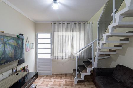 Sala e Cozinha  de casa de condomínio à venda com 2 quartos, 52m² em Vila Nova Curuca, São Paulo
