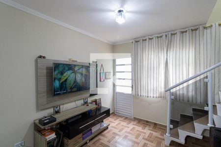 Sala e Cozinha  de casa de condomínio à venda com 2 quartos, 52m² em Vila Nova Curuca, São Paulo