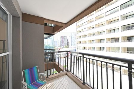 Varanda do Studio de kitnet/studio para alugar com 1 quarto, 35m² em Vila Clementino, São Paulo