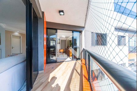 Varanda da Sala de apartamento à venda com 4 quartos, 178m² em Vila Valparaíso, Santo André