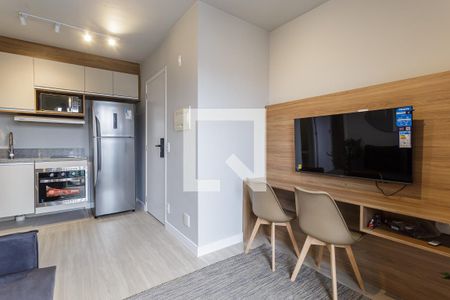 Sala de apartamento para alugar com 1 quarto, 27m² em Moema, São Paulo
