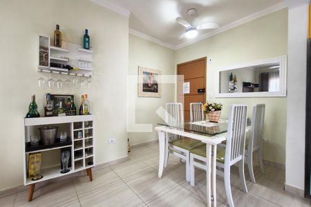 Sala de apartamento para alugar com 1 quarto, 45m² em Nova Mirim, Praia Grande
