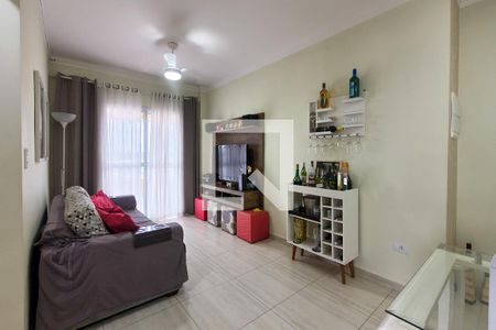 Sala de apartamento para alugar com 1 quarto, 45m² em Nova Mirim, Praia Grande