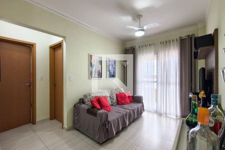 Sala de apartamento para alugar com 1 quarto, 45m² em Nova Mirim, Praia Grande