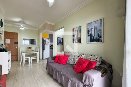 Sala de apartamento para alugar com 1 quarto, 45m² em Nova Mirim, Praia Grande