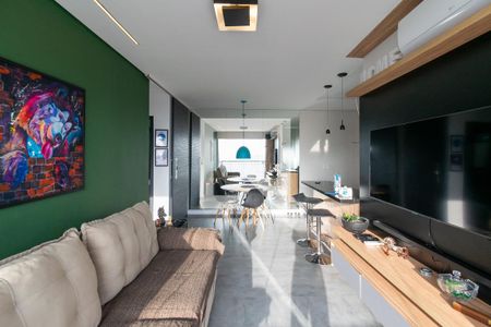 Sala  de apartamento à venda com 2 quartos, 64m² em Campo Belo, São Paulo