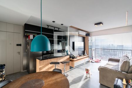 Sala  de apartamento à venda com 2 quartos, 64m² em Campo Belo, São Paulo