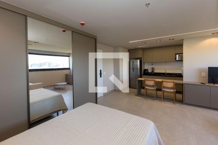 Suíte 1 de kitnet/studio para alugar com 1 quarto, 43m² em Vale do Sereno, Nova Lima