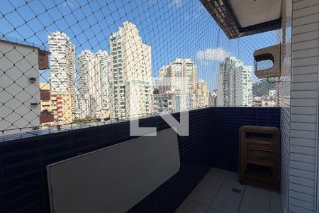 Varanda da Sala de apartamento para alugar com 1 quarto, 90m² em Gonzaga, Santos