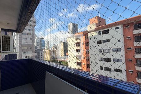 Varanda da Sala de apartamento para alugar com 1 quarto, 90m² em Gonzaga, Santos