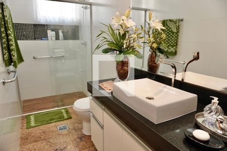 Banheiro Social de apartamento para alugar com 4 quartos, 125m² em Sion, Belo Horizonte