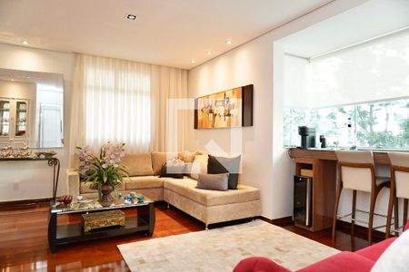 Sala  de apartamento para alugar com 4 quartos, 125m² em Sion, Belo Horizonte