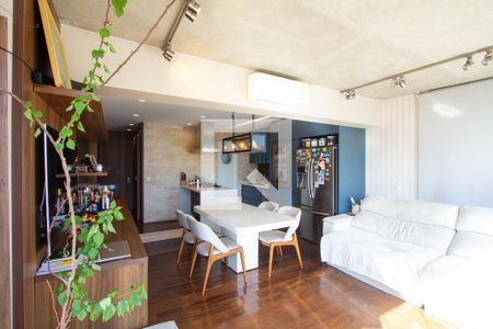 Sala/Cozinha de apartamento para alugar com 1 quarto, 92m² em Itaim Bibi, São Paulo