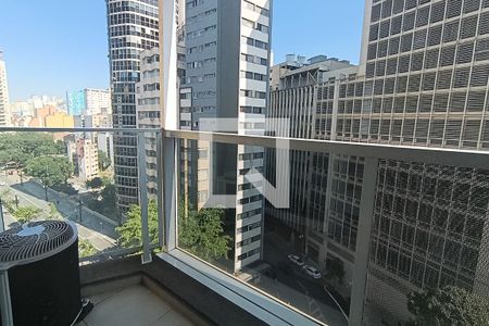 Varanda de kitnet/studio para alugar com 1 quarto, 20m² em Consolação, São Paulo