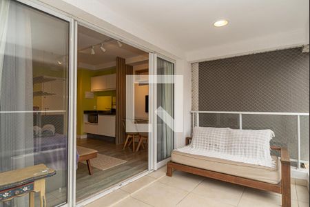 Varanda do Quarto de kitnet/studio à venda com 1 quarto, 35m² em Consolação, São Paulo