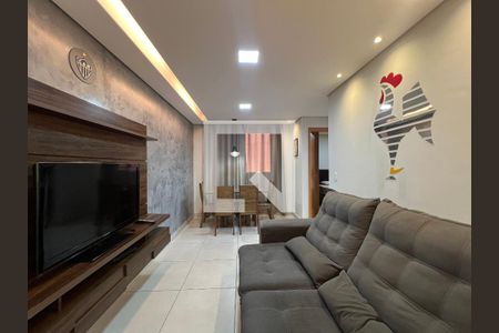 Sala de apartamento para alugar com 2 quartos, 47m² em Cabral, Contagem