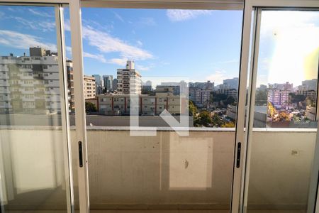 Vista da Sala de apartamento para alugar com 2 quartos, 58m² em Menino Deus, Porto Alegre